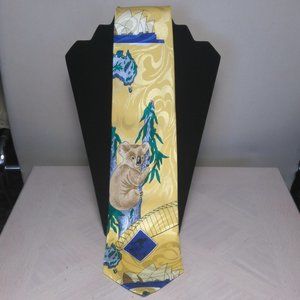 SHINING YELLOW 100% SILK MEN'S TIE
